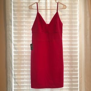 Express Hot Pink Spaghetti Strap Dress Medium NWT